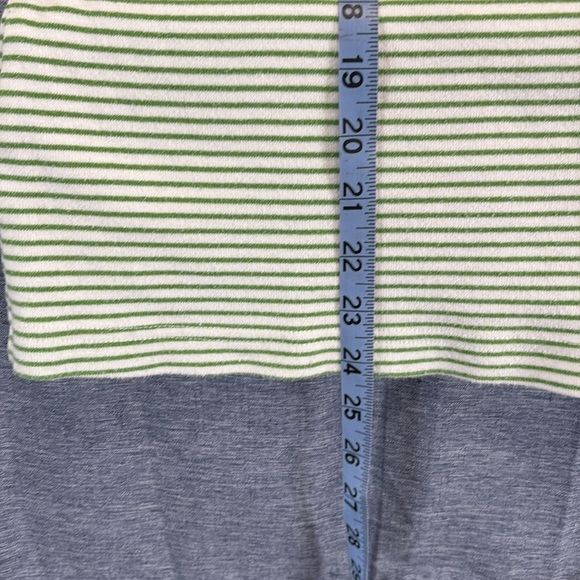 CJ Banks Women’s Size 2X Green and White Striped Tee - Picture 5 of 6